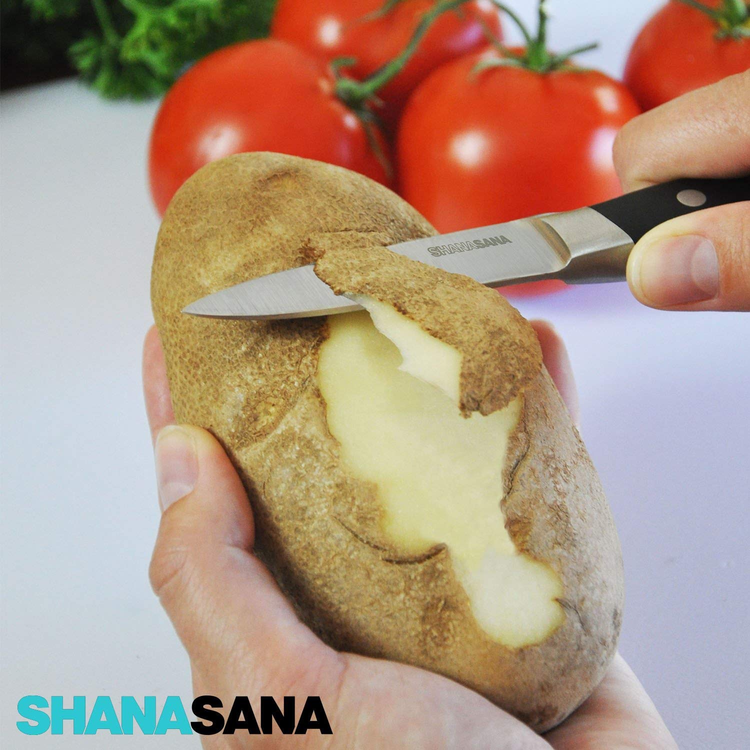 Shanasana 3 Paring Knife (PROFESSIONAL GRADE STAINLESS STEEL) Extremely Versatile