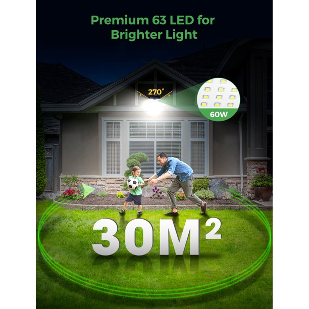 Litom Outdoor Solar Lights with Remote Control, FOB KS