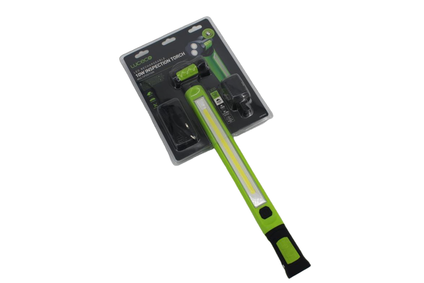 Luceco Green 10-Watt Rechargeable Integrated LED Inspection Torch Light