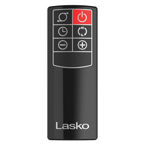 Lasko 1500W Oscillating Ceramic Tower Space Heater with Remote, Factory Refurbished, FOB KS