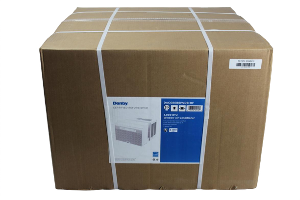 Danby DAC080B6IWDB-6 8,000 BTU U-Shaped Inverter Window Air Conditioner-Factory Refurbished
