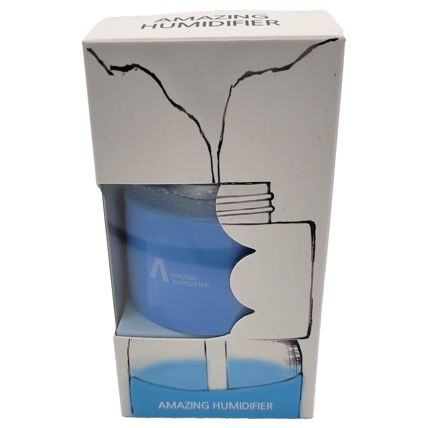 Portable USB Humidifier Moist Mister Air Cleaner White, Blue, and Pink, FOB KS
