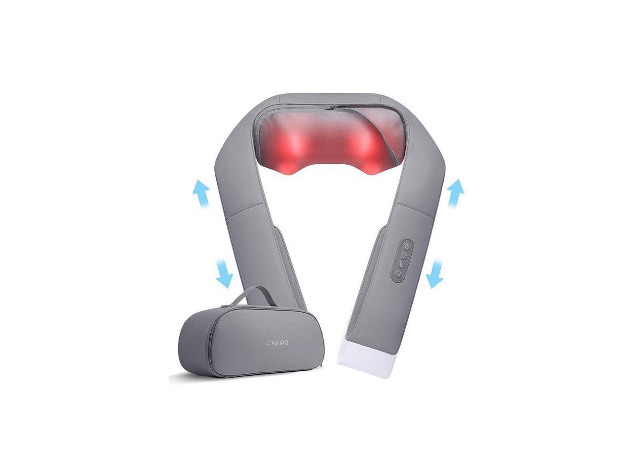 Naipo Neck & Back Massager with Adjustable Heat (Deep Gray), FOB KS