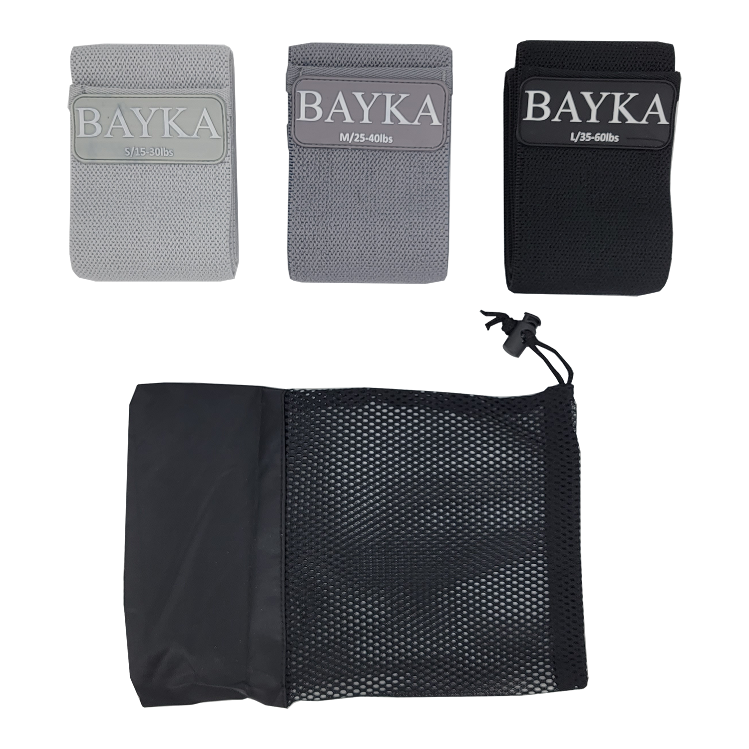 Bayka Resistance Bands for Women, Set of 3 Bands, FOB KS
