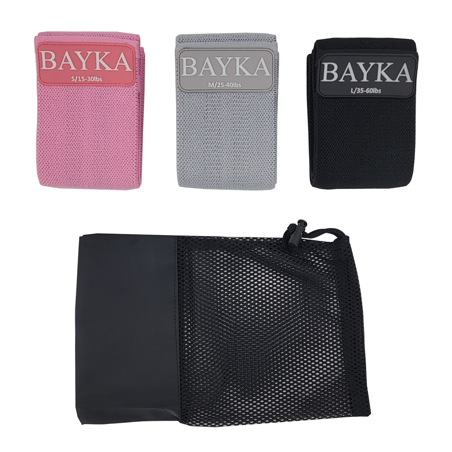 Bayka Resistance Bands for Women, Set of 3 Bands, FOB KS