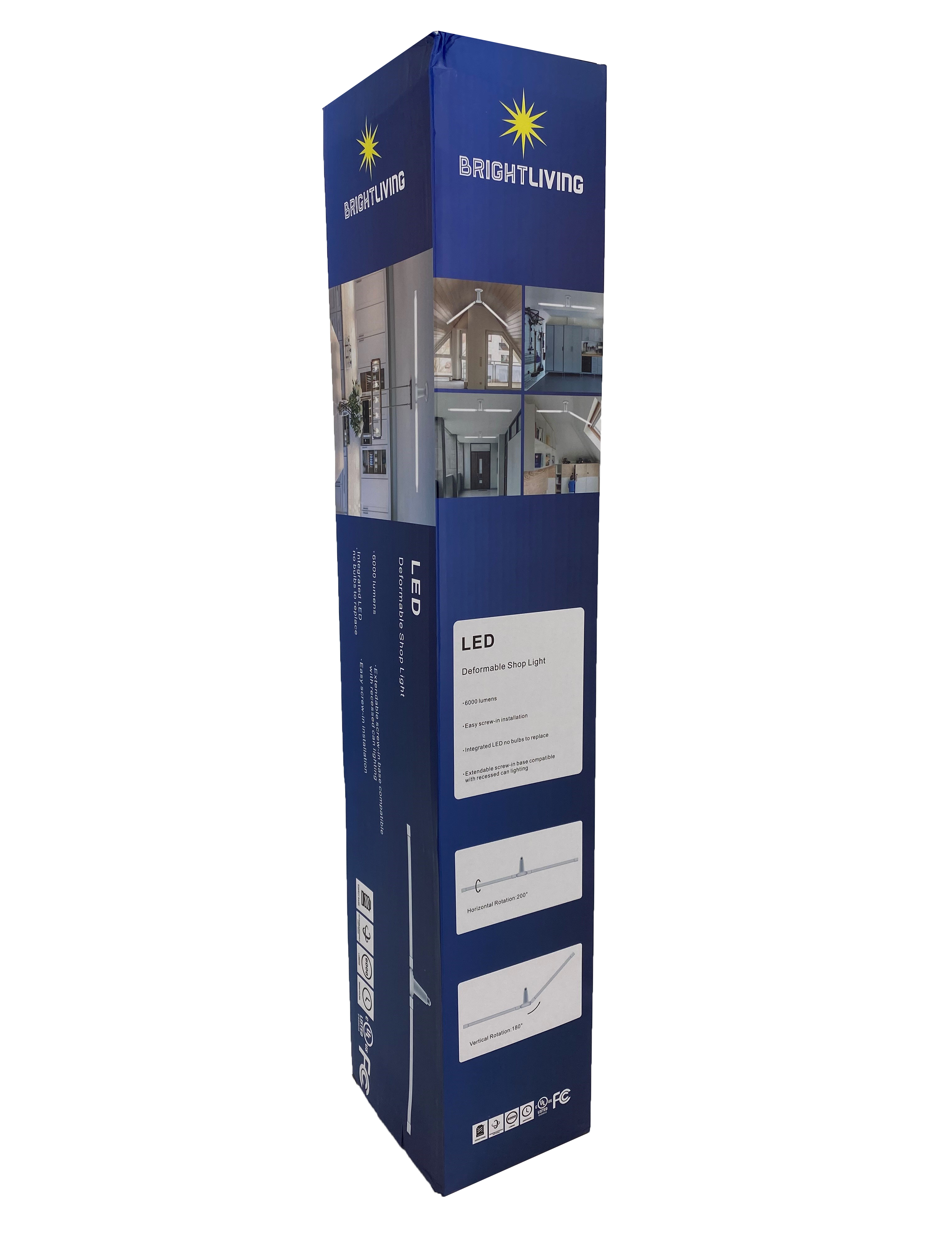 BrightLiving 6,000 Lumen LED Deformable Shop Light - Available in March 2023