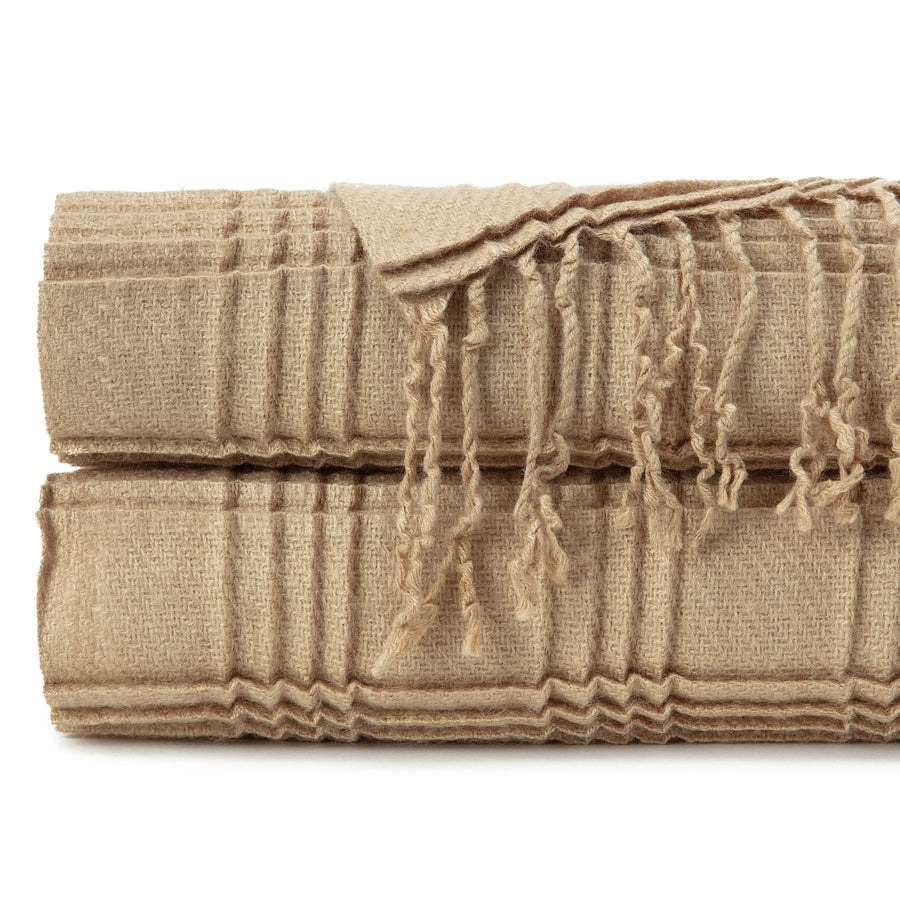 Chanasya Pleated Plaid Throw Blanket, FOB KS