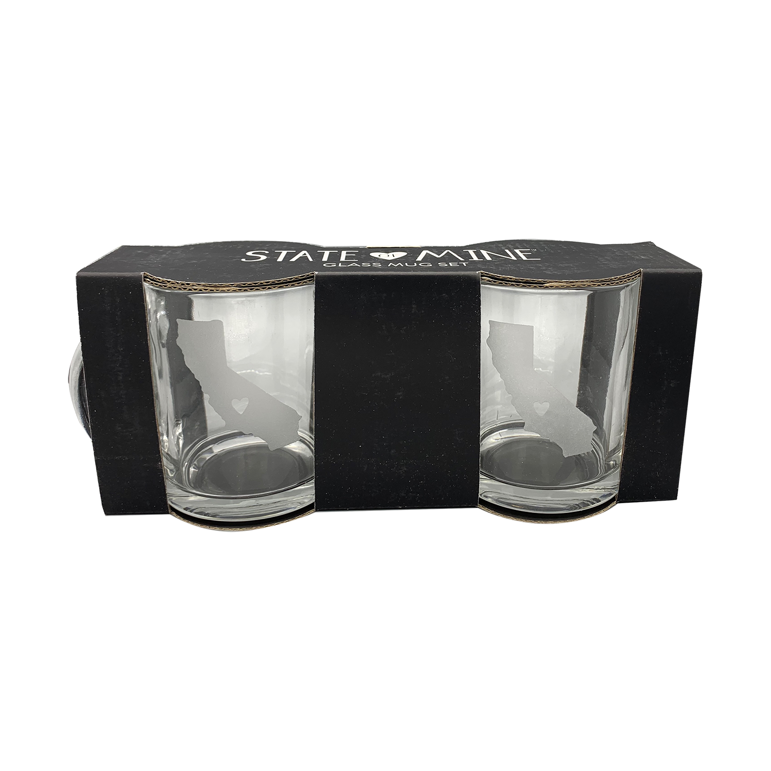State of Mine Glass Mugs (Multiple Styles), Retail Box (2-Glass Set), FOB KS