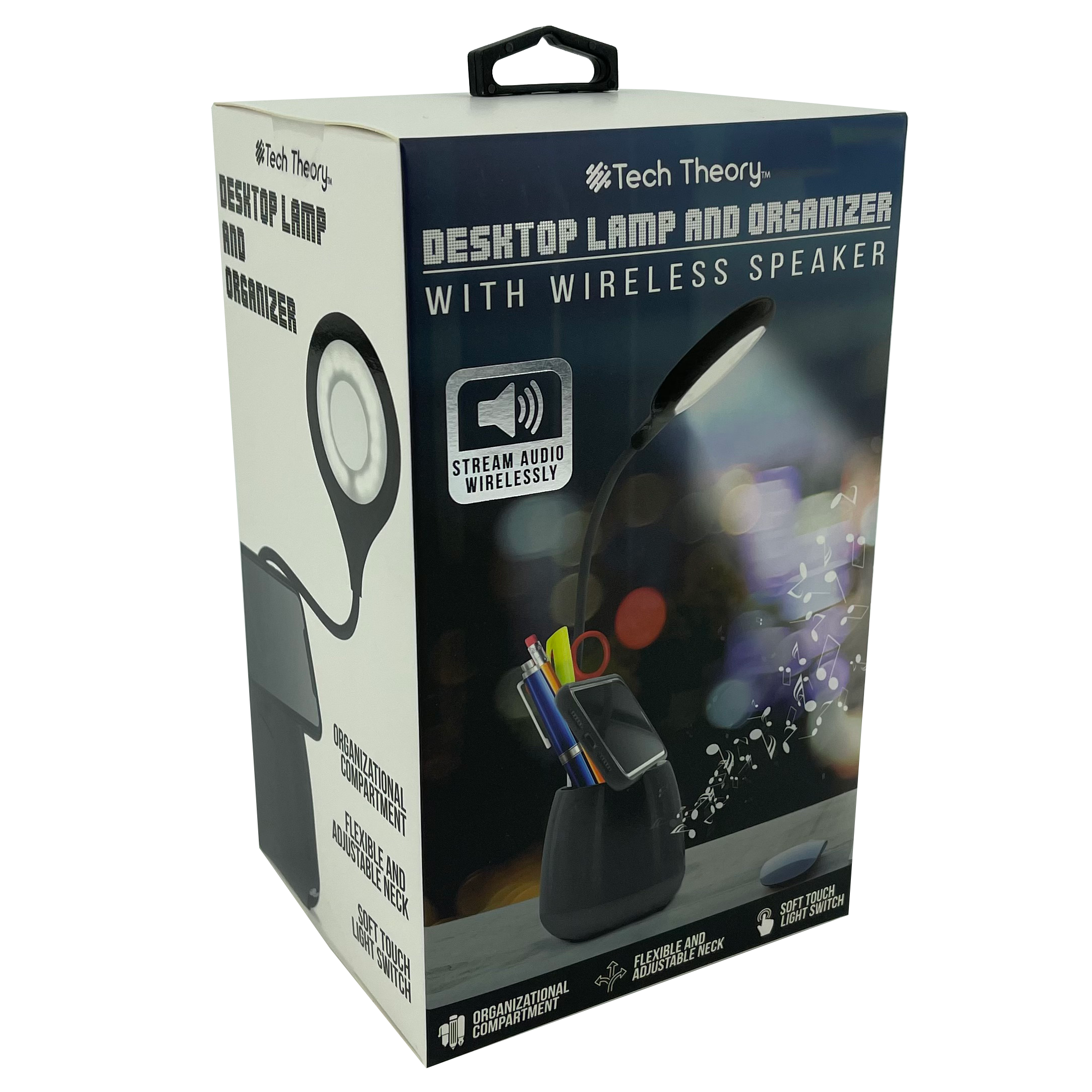 Tech Theory Desktop Lamp and Organizer with Built-In Speaker, FOB KS