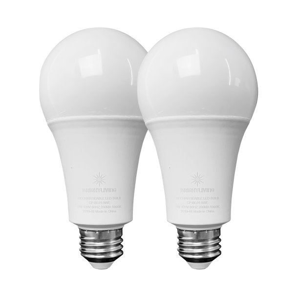 BRIGHTLIVING Rechargeable LED Bulbs (2-Pack), FOB KS