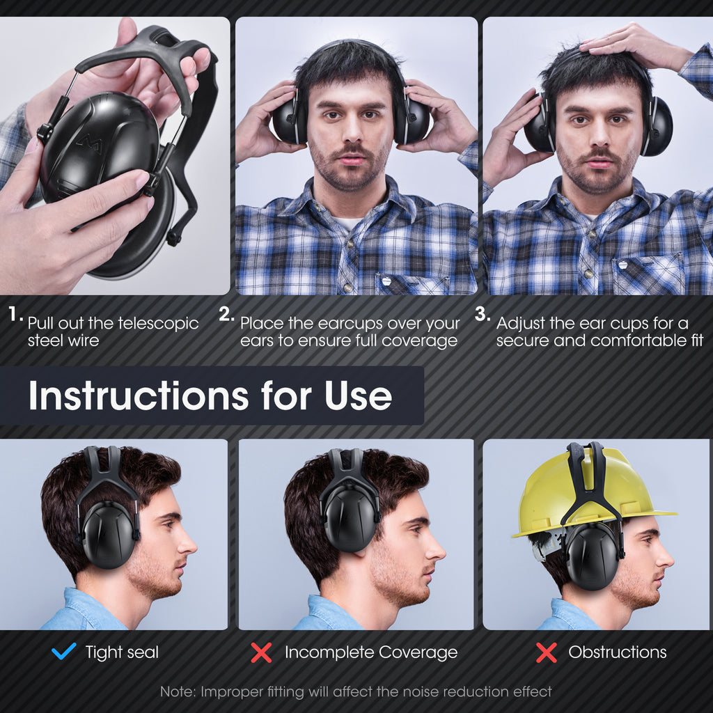 MPOW Noise Reduction Safety Ear Muffs, FOB KS