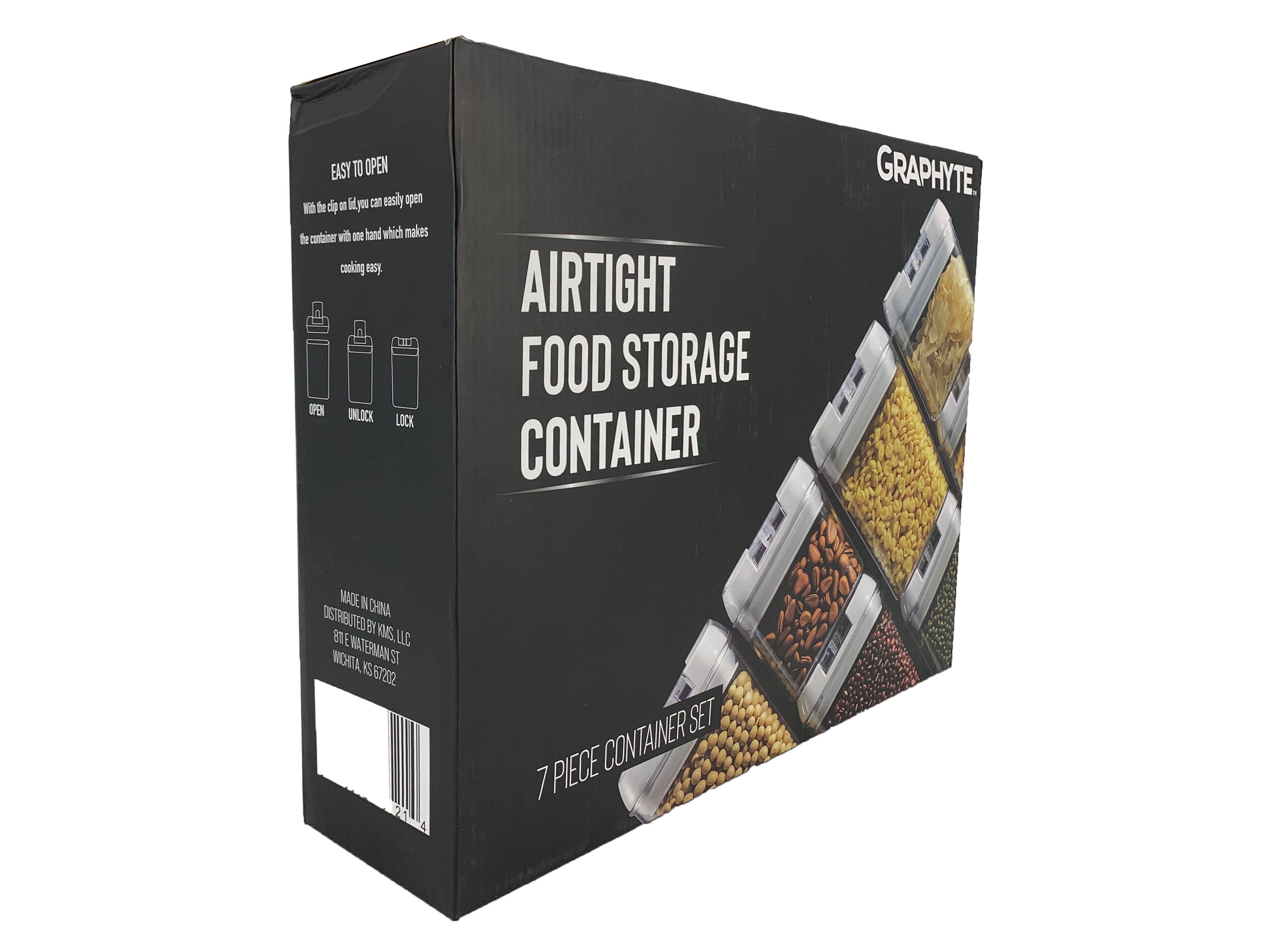 Graphyte Food Storage Container Set - 7 Piece, FOB KS