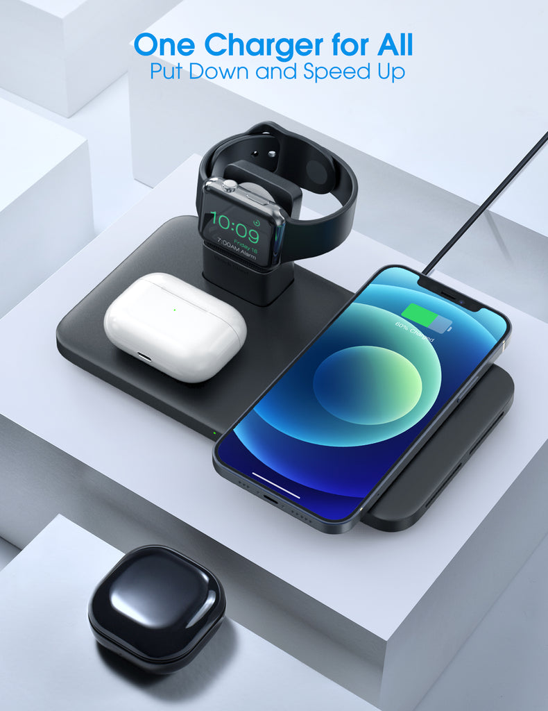 Seneo WaveMat 3-in-1 Wireless Charging Station, FOB KS