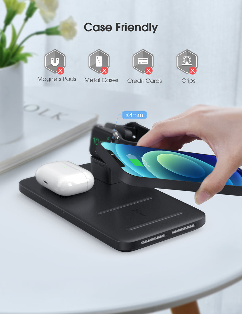 Seneo WaveMat 3-in-1 Wireless Charging Station, FOB KS