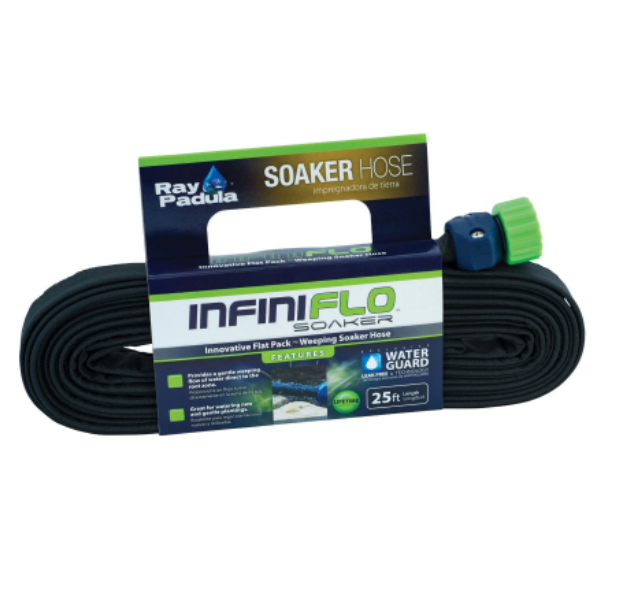 Ray Padula 25 ft. Flat Flexible Porous Soaker Hose, FOB KS