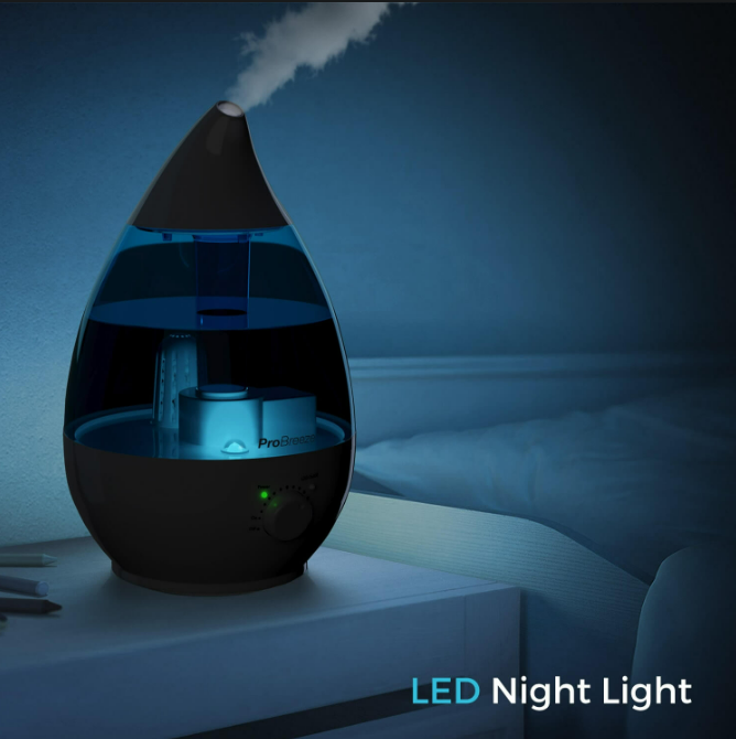 ProBreeze 3.8 Litre Ultrasonic Cool Mist Humidifier with Aroma Diffuser, FOB KS