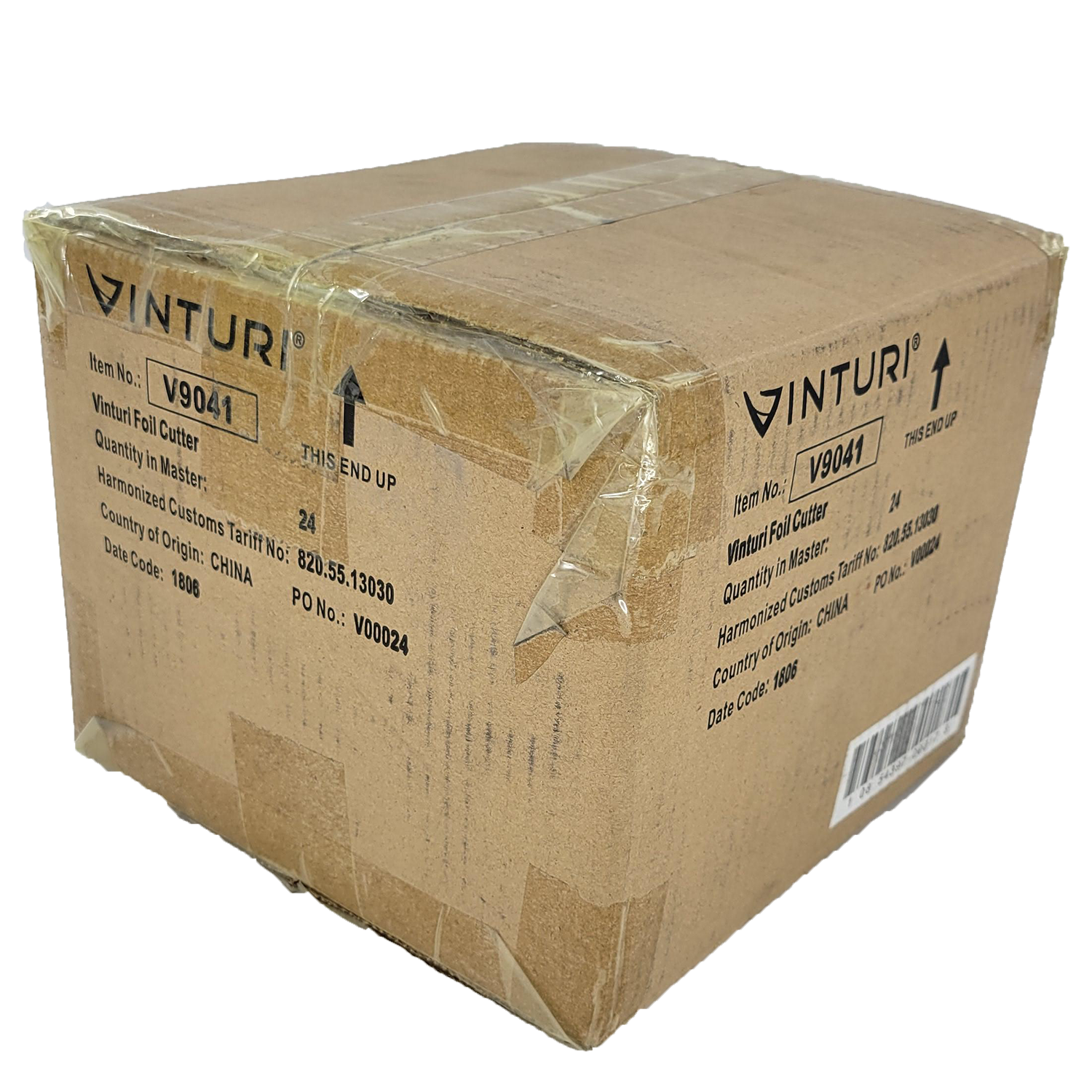 Vinturi Soft-grip Foil Cutter for Wine Bottles, Black, FOB KS