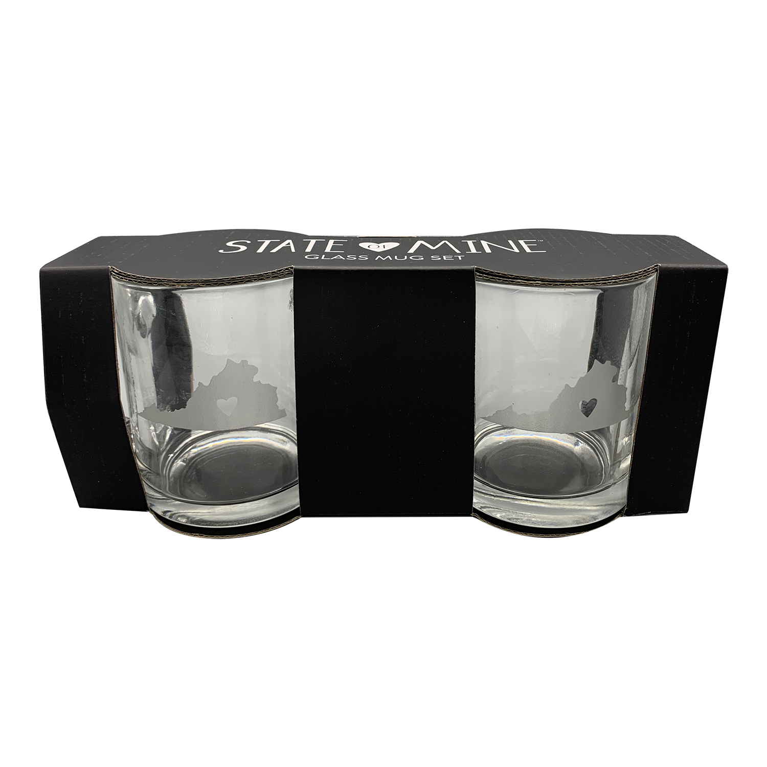 State of Mine Glass Mugs (Multiple Styles), Retail Box (2-Glass Set), FOB KS