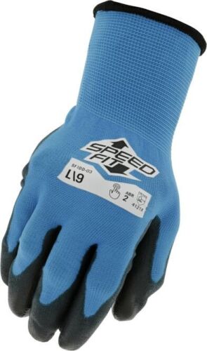 Mechanix Wear Polyurethane Coated Work Gloves, Blue, 9.19 in long, 15 Ga thick, Nylon, 12 Pair in a pack (SM, MD, L, XL, XXL)