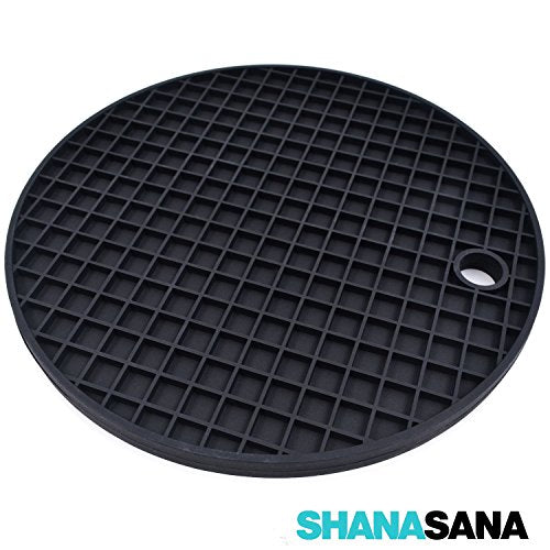 Shanasana Silicone Trivet Set-3pcs, Black