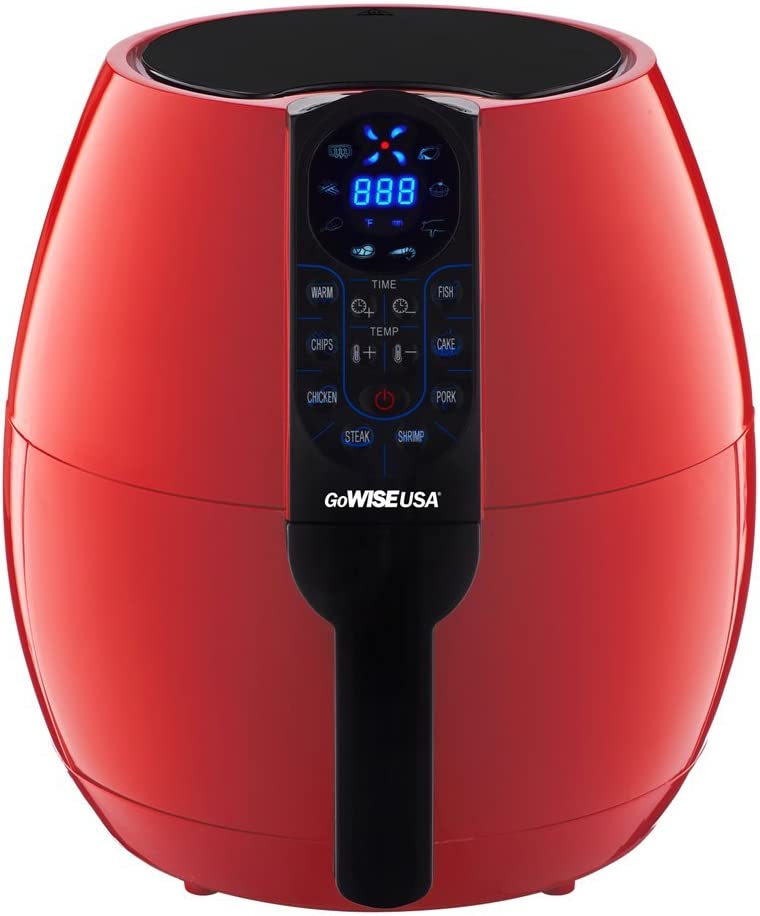 GoWISE USA 3.7-Quart Programmable Air Fryer with 8 Cook Presets, GW22639