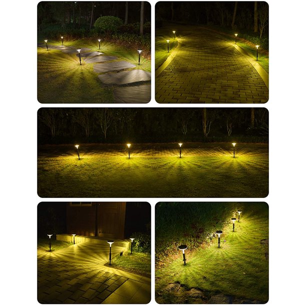 Litom Solar Pathway Lights, 4 Pack, FOB KS