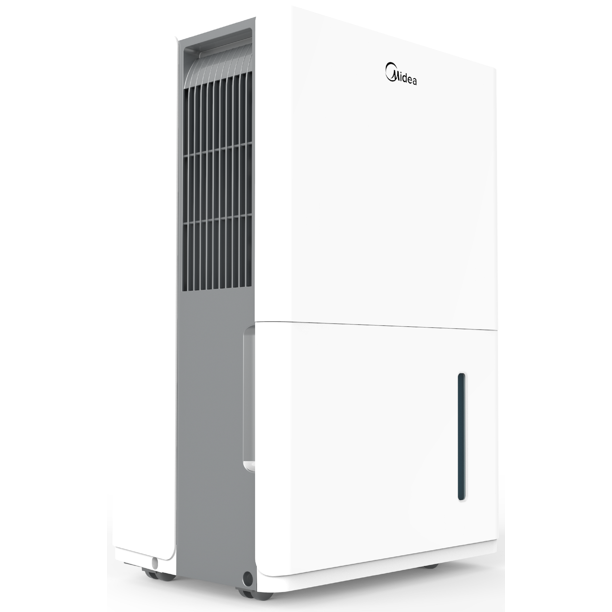 Midea EnergyStar 22-Pint Smart Dehumidifer, White, Factory Refurbished, FOB KS