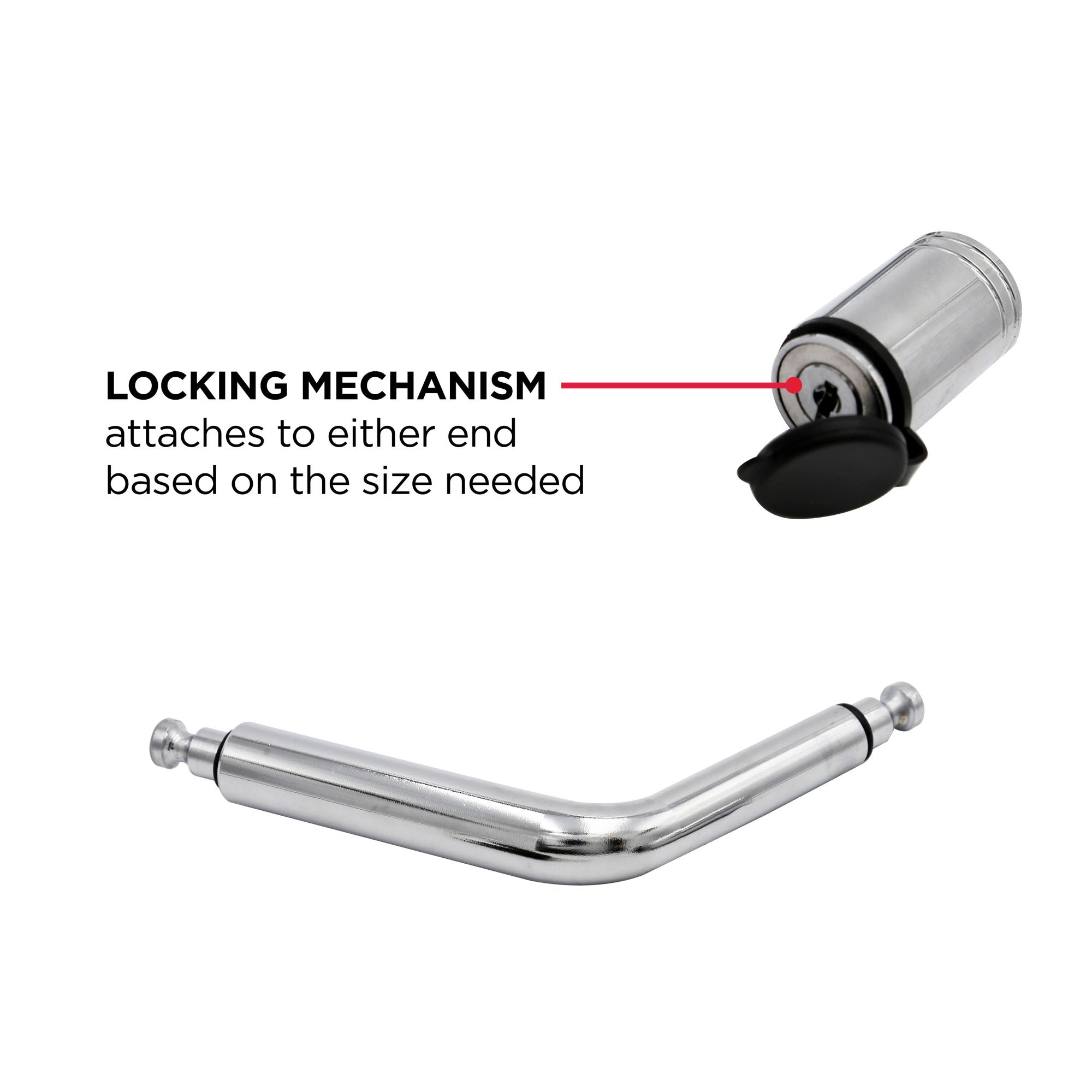 Steel Locking Boomerang Hitch Pin - Fits 1/2 in. and 5/8 in. Receivers