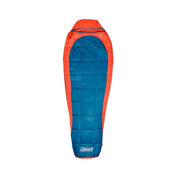 Coleman Kompact 25 Degree F Mummy Sleeping Bag, Tiger Lily, FOB KS