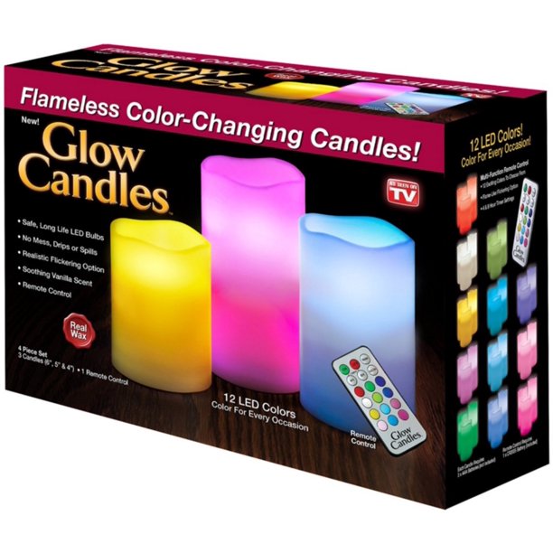 As Seen on TV Glow Candles, Factory Refurbished, FOB KS