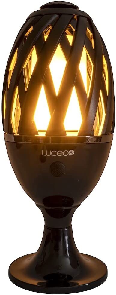 Luceco LEXFLAMEBK IP65 LED Flame Effect Torch with Spike, Stand & USB Charging