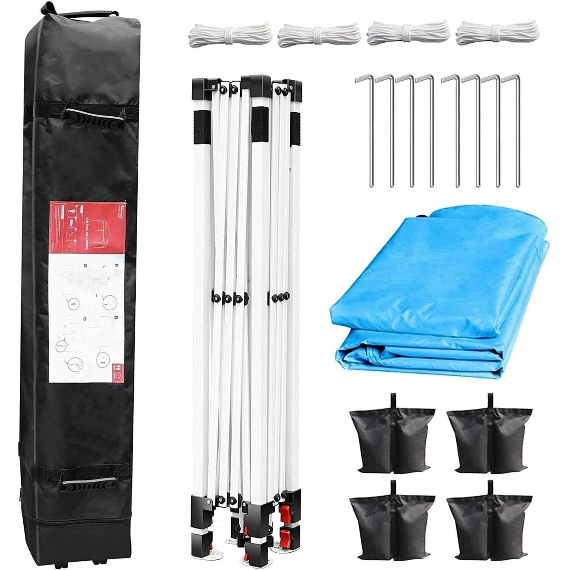 Viewee Outdoor Portable Anti-UV Waterproof 10' X 10' Instant Canopy Tent W/ Bag