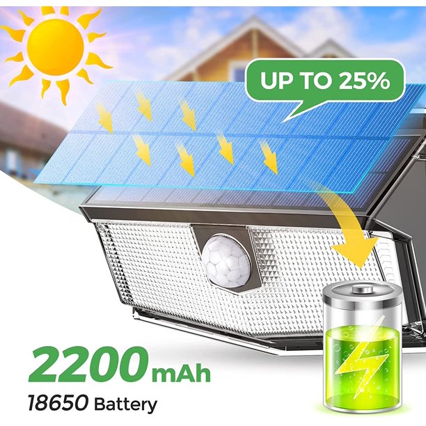 Litom Outdoor Wall LED Solar Lights with Motion Sensor, 2 Pack, FOB KS