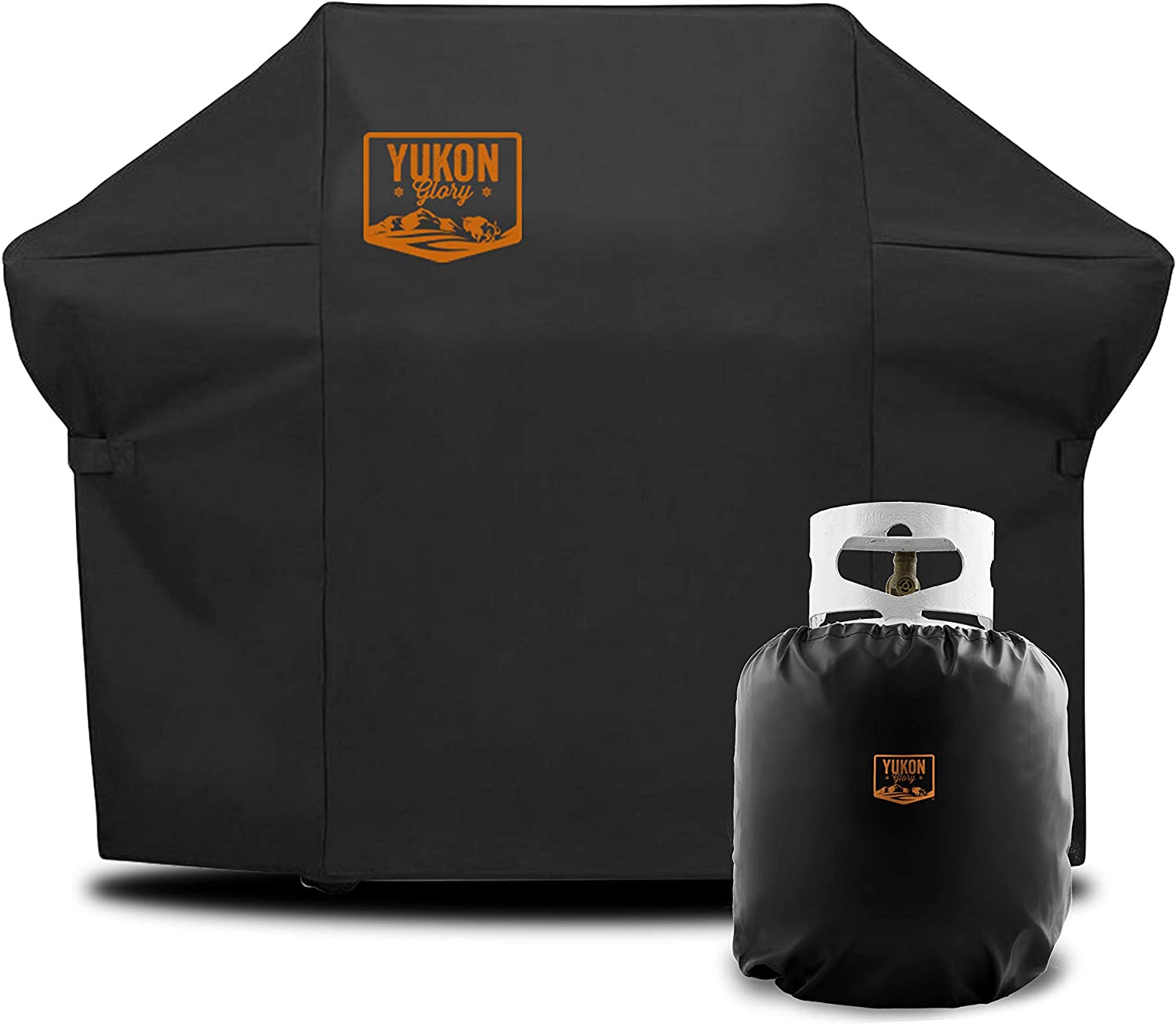 Yukon Glory 7138 Premium Grill Cover for Weber Spirit 200 and II 200 Gas Grills for Year Round Protection, Includes Bonus Propane Tank Protective Cover