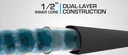 50ft Fiberjacket Garden Hose Kink Free, 50% Lighter than a normal hose includes twist garden hose nozzle, FOB SC