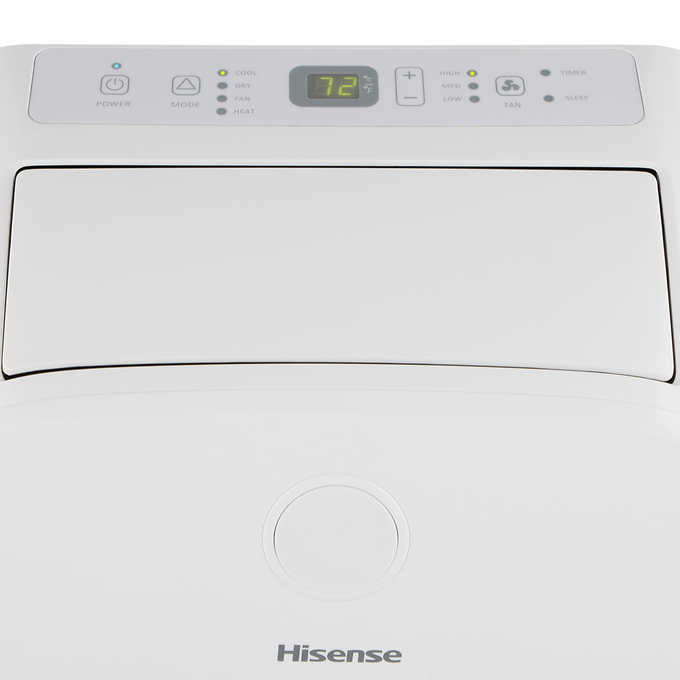 Hisense 8,000 BTU SACC 115V Portable Air Conditioner w/ Heat, FOB KS and CA