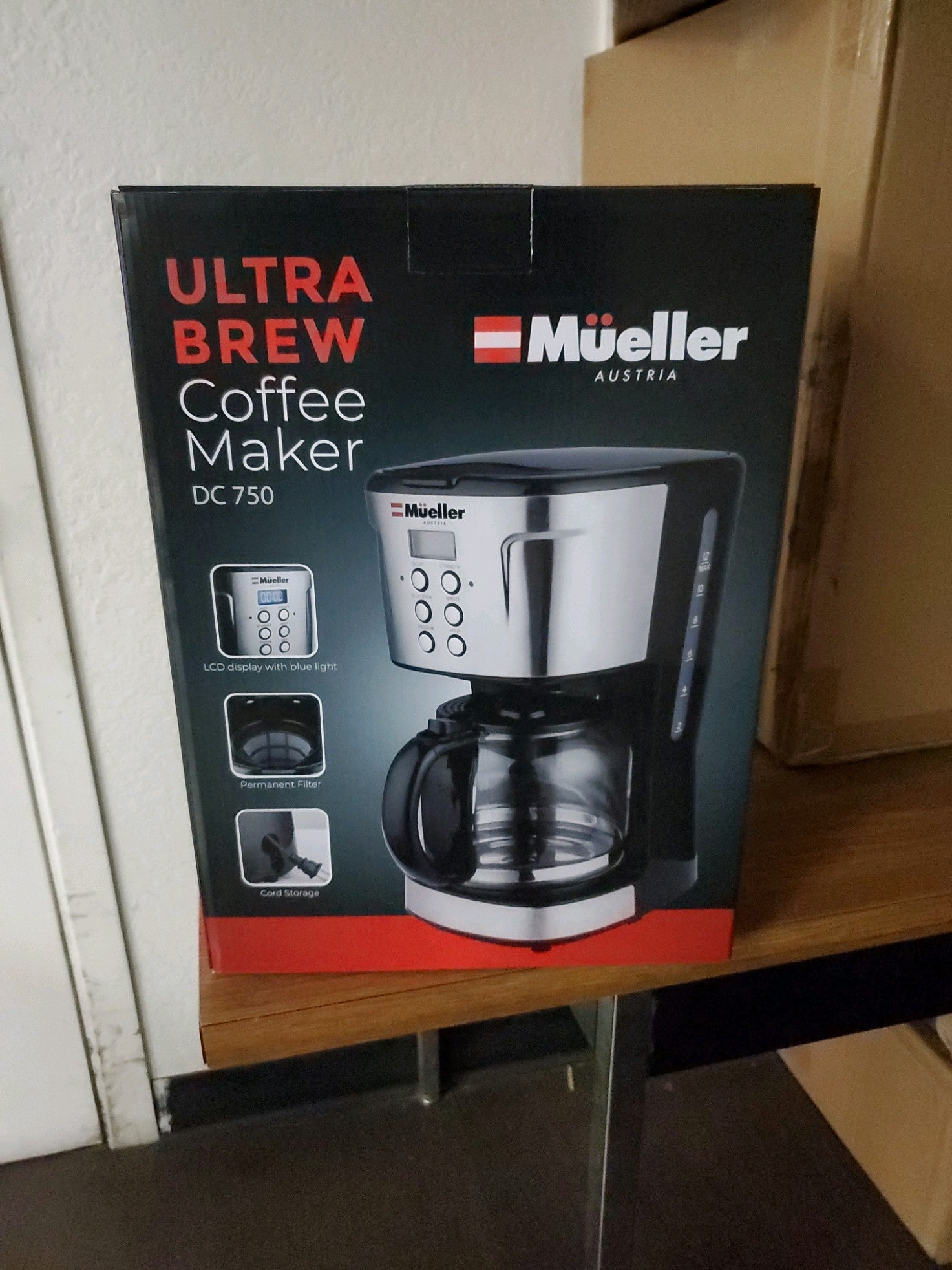 Mueller Ultra Coffee Maker, 12-Cup, FOB CA
