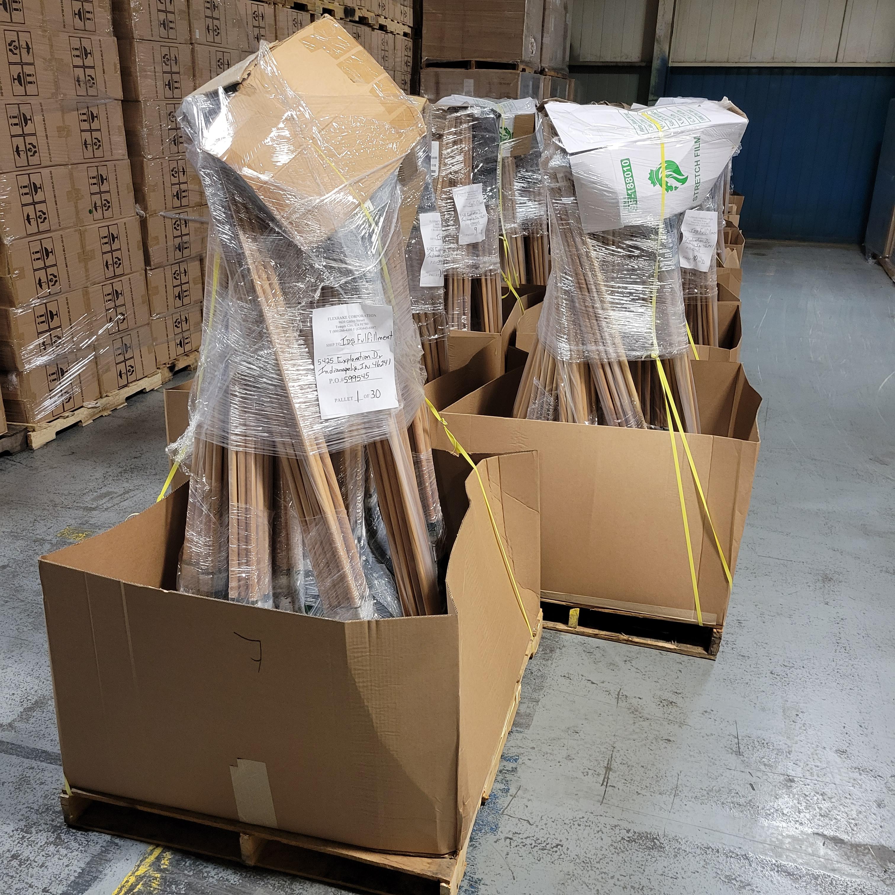 Flexrake CF20 Spring Rake 20-Inch Metal Head with 48-Inch Wood Handle, FOB KS