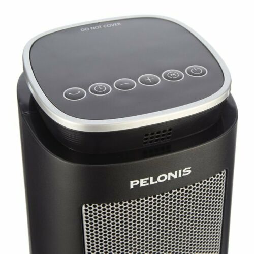 Pelonis 23" Ceramic Tower Fan-Forced Space Heater, Black, FOB KS
