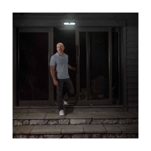 Mr. Beams 120-Degree 445-Lumen Black Solar LED Outdoor Motion-Activated Flood Light, FOB KS